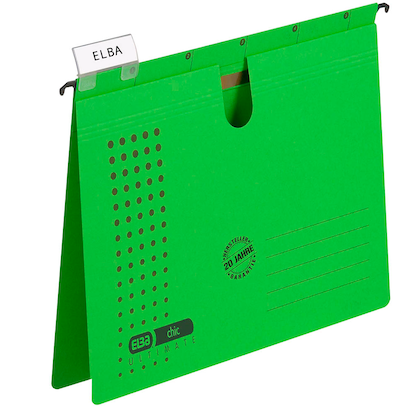Artikelbild für ELBA Hängehefter chic ULTIMATE Karton grün DIN A4 1x kaufmännische Heftung, 5 St., Artikelnummer 601864
