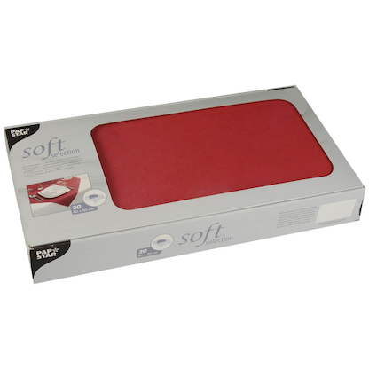 Artikelbild für STARPAK Tischdecken soft selection rot 80,0 x 80,0 cm, 20 St., Artikelnummer 237176