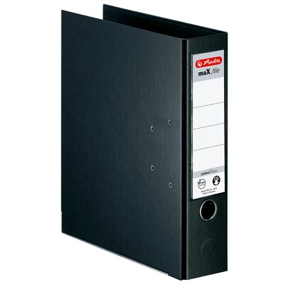 Artikelbild 2 für herlitz maX.file protect plus Ordner schwarz Kunststoff 8,0 cm DIN A4, 1 St., Artikelnummer 138206