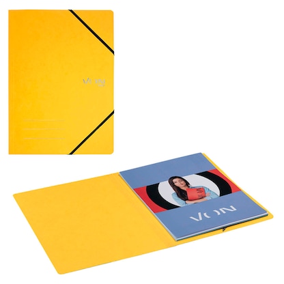 Artikelbild für VON LEITZ Eckspanner DIN A4 gelb, 1 St., Artikelnummer 635199