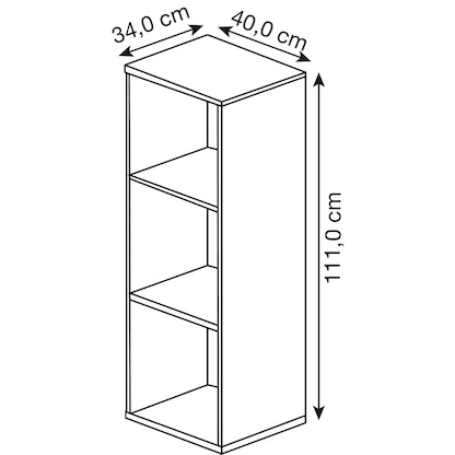 Artikelbild 2 für MÖBELPARTNER Aktenregal Cimal lichtgrau 40,0 x 34,0 x 111,0 cm, Artikelnummer 411223