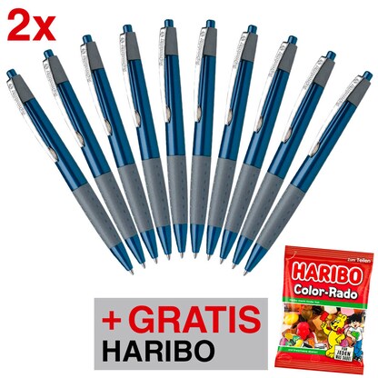 Artikelbild für AKTION: Schneider Kugelschreiber LOOX dunkelblau, Schreibfarbe: blau, 20 St. + GRATIS HARIBO COLOR-RADO 175,0 g, Artikelnummer 730157