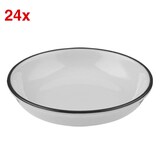 Artikelbild 1 für ID Fine Teller Modest Black Lona weiß Ø 8,0 cm, 24 St., Artikelnummer 634158