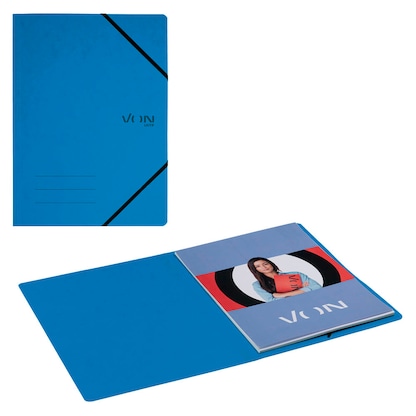 Artikelbild für VON LEITZ Eckspanner DIN A4 blau, 1 St., Artikelnummer 635207