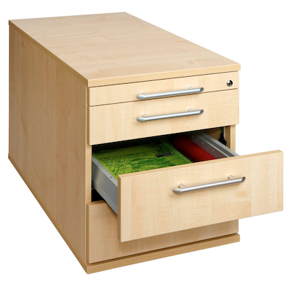 Artikelbild 6 für HAMMERBACHER Solid TC30 Rollcontainer ahorn 4 Auszüge 42,8 x 80,0 x 51,2 cm, Artikelnummer 293516