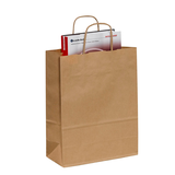 Artikelbild 1 für VP Papier-Tragetaschen Toptwist braun 24,0 x 31,0 cm, 50 St., Artikelnummer 228692