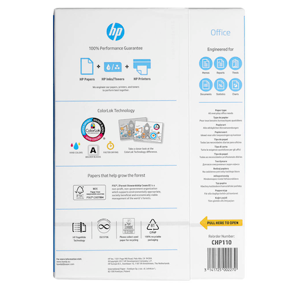 Artikelbild 5 für HP Kopierpapier Office DIN A4 80 g/qm 500 Blatt, Artikelnummer 520924