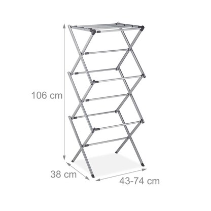 Artikelbild 5 für relaxdays Wäscheständer grau, 1 St., Artikelnummer 401824