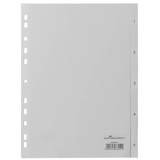 Artikelbild 1 für DURABLE Ordnerregister DIN A4 Vollformat 1-5 grau 5-teilig, 1 Satz, Artikelnummer 132167