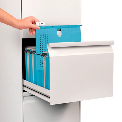 Artikelbild 2 für ELBA Hängehefter chic ULTIMATE Karton blau DIN A4 1x kaufmännische Heftung, 5 St., Artikelnummer 601609