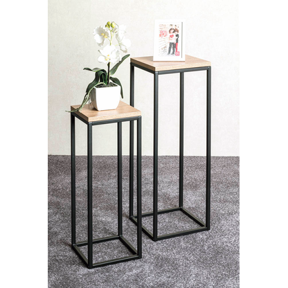 Artikelbild 3 für HAKU Möbel Pflanzenständer-Set Watford Holz eiche, 1 Set, Artikelnummer 340228