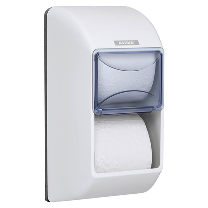 Artikelbild für KATRIN Toilettenpapierspender 92384 weiß Kunststoff, 1 Rollen, Artikelnummer 865263