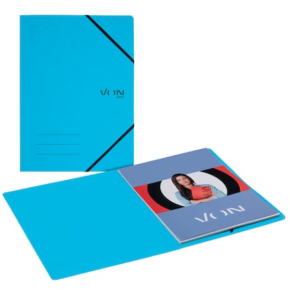 Artikelbild für VON LEITZ Eckspanner DIN A4 hellblau, 1 St., Artikelnummer 669867