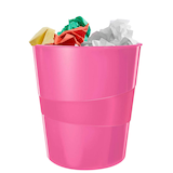 Artikelbild 1 für LEITZ WOW Duo Colour Papierkorb 15,0 l pink, 1 St., Artikelnummer 313611