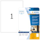 Artikelbild 1 für HERMA Folienetiketten 8020 transparent 210,0 x 297,0 mm, 25 Blatt, Artikelnummer 518600