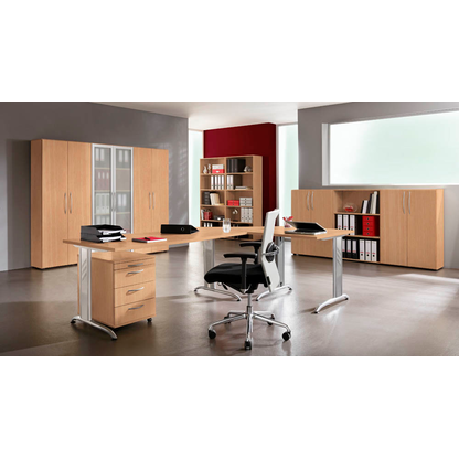 Artikelbild 4 für HAMMERBACHER Altus Rollcontainer buche 4 Auszüge 42,8 x 58,0 x 59,0 cm, Artikelnummer 203554