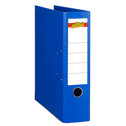 Artikelbild 2 für office discount Ordner blau Kunststoff 8,0 cm DIN A4, 1 St., Artikelnummer 501551