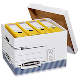 Artikelbild 1 für Bankers Box Archivboxen weiß/blau 33,5 x 40,4 x 29,2 cm, 10 St., Artikelnummer 936609