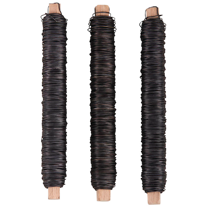 Artikelbild für Rayher Blumendraht Basteldraht schwarz 0,65 mm je Spule 100,0 g 3 St., Artikelnummer 779423