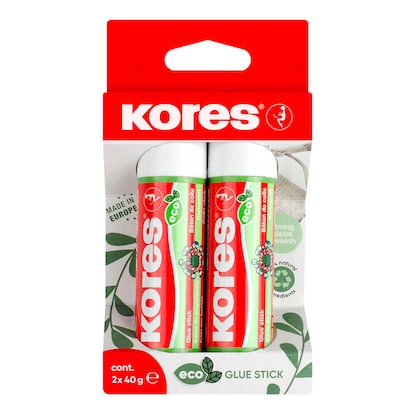 Artikelbild für Kores® Eco Klebestift 40,0 g, 2 St., Artikelnummer 766141