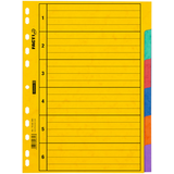 Artikelbild 1 für BRUNNEN Ordnerregister FACT!plus DIN A4 Vollformat blanko gelb 6-teilig, 1 Satz, Artikelnummer 925507