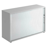 Artikelbild 1 für HAMMERBACHER Rollladenschrank lichtgrau, silber 1 Fachboden 120,0 x 40,0 x 74,8 cm, Artikelnummer 359897