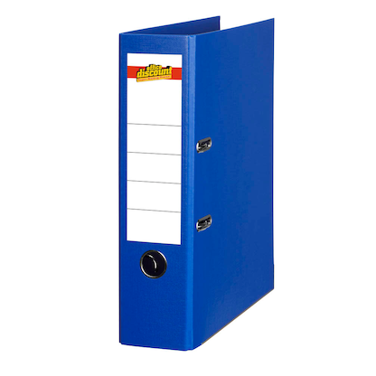 Artikelbild für office discount Ordner blau Kunststoff 8,0 cm DIN A4, 1 St., Artikelnummer 501551