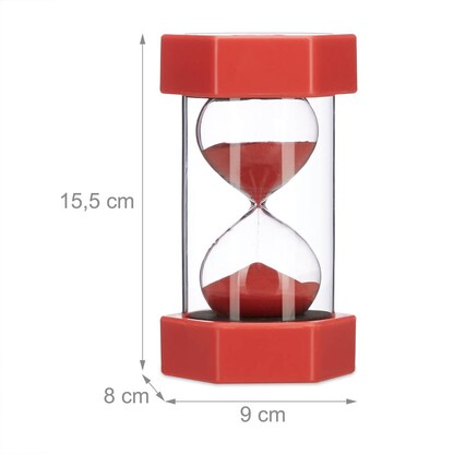 Artikelbild 3 für relaxdays Sanduhren-Set transparent, 6 St., Artikelnummer 382851