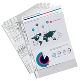 Artikelbild 1 für DURABLE Prospekthüllen DIN A4 glasklar glatt 0,048 mm, 100 St., Artikelnummer 131185