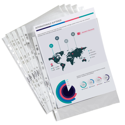 Artikelbild für DURABLE Prospekthüllen DIN A4 glasklar glatt 0,048 mm, 100 St., Artikelnummer 131185