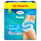 Artikelbild 1 für TENA Inkontinenzhosen Pants protect+ Plus L, 10 St., Artikelnummer 810737