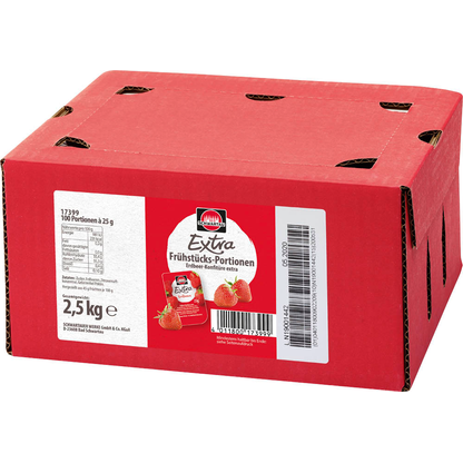 Artikelbild 2 für SCHWARTAU Extra Erdbeere Konfitüre, 100 St., Artikelnummer 449149