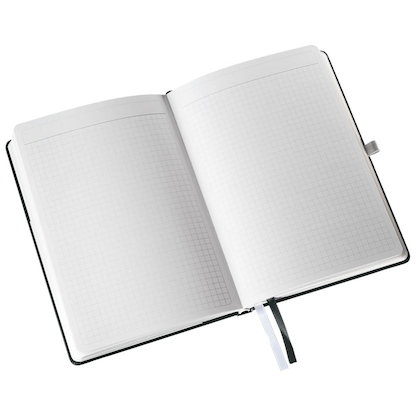 Artikelbild 4 für LEITZ Notizbuch DIN A6 kariert, satin schwarz Hardcover 160 Seiten, 1 St., Artikelnummer 290135