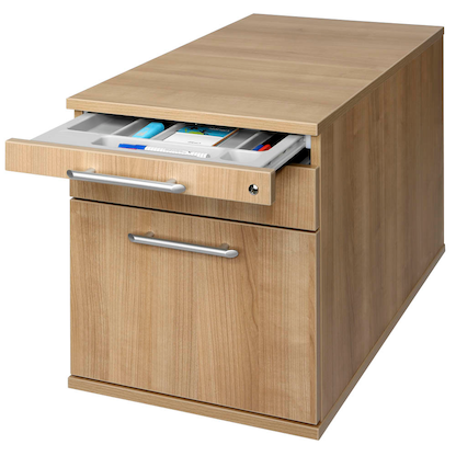 Artikelbild 8 für HAMMERBACHER Solid Rollcontainer nussbaum 3 Auszüge 42,8 x 80,0 x 51,2 cm, Artikelnummer 293579