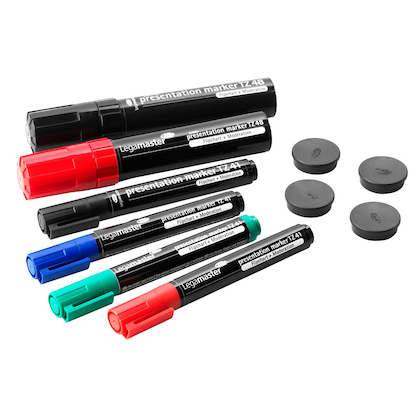 Artikelbild 3 für Legamaster Flipchart Zubehör-Set STARTER Kit blanko 65,0 x 98,0 cm, 20 Blatt, 1 Set, Artikelnummer 641845