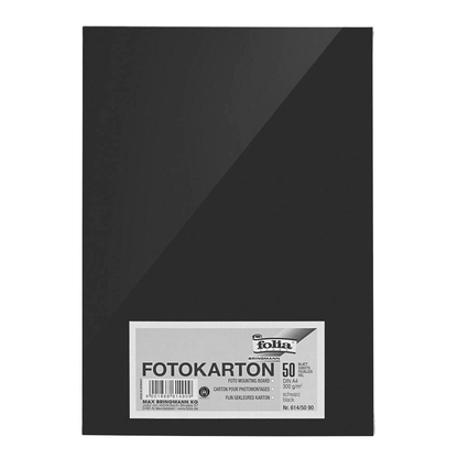 Artikelbild 4 für folia Fotokarton schwarz 300 g/qm 50 Blatt, Artikelnummer 132757
