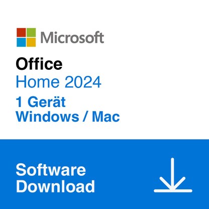 Artikelbild für Microsoft Office Home 2024 Office-Paket Vollversion (Download-Link), Artikelnummer 552642