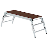 Artikelbild 1 für MUNK Arbeitsplattform 30414 höhenverstellbar silber 2x 2 Stufen 220,0 x 73,0 cm, Artikelnummer 593758