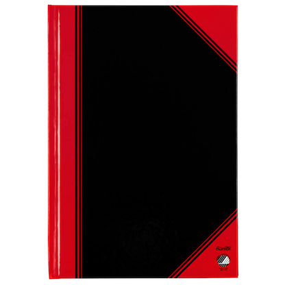 Artikelbild 5 für Bantex Notizbuch Chinakladde DIN A5 kariert, schwarz/rot Hardcover 192 Seiten, 1 St., Artikelnummer 429504