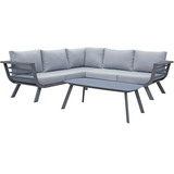 Artikelbild 1 für Garden Pleasure Loungegruppe AURELIA hellgrau, dunkelgrau Metall, 13-teilig, Artikelnummer 379984