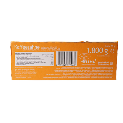 Artikelbild 6 für HELLMA Kaffeesahne 10 % 240x 7,5 g, Artikelnummer 781464
