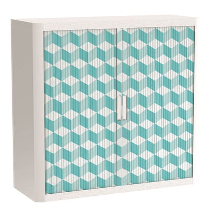 Artikelbild für PAPERFLOW easyOffice Vintage Rollladenschrank 60964 2 Fachböden 110,0 x 41,5 x 104,0 cm, Artikelnummer 210736