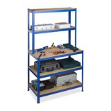 Artikelbild 1 für relaxdays Schwerlastregal 10026757_0 blau 100,0 x 60,0 x 180,0 cm, Artikelnummer 451771