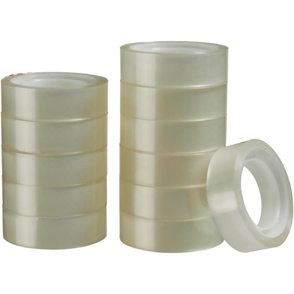 Artikelbild 2 für office discount Klebefilm transparent 12,0 mm x 10,0 m 12 Rollen, Artikelnummer 357756