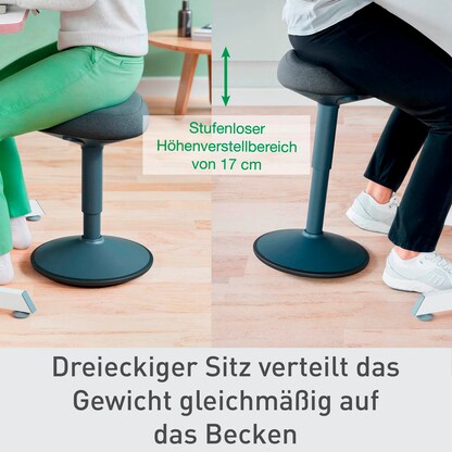 Artikelbild 13 für LEITZ Hocker Ergo Active 65440089 dunkelgrau, 1 St., Artikelnummer 401499