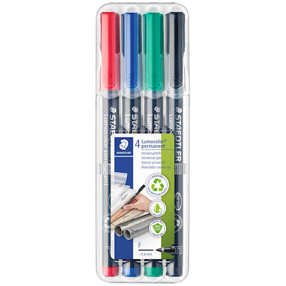 Artikelbild 3 für STAEDTLER Lumocolor Folienstifte-Set farbsortiert permanent, 1 Set, Artikelnummer 295436