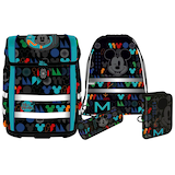 Artikelbild 1 für Mc®Neill Schulranzen-Set PERFECTO MICKEY MOUSE Kunstfaser schwarz/bunt bedruckt, Artikelnummer 663399