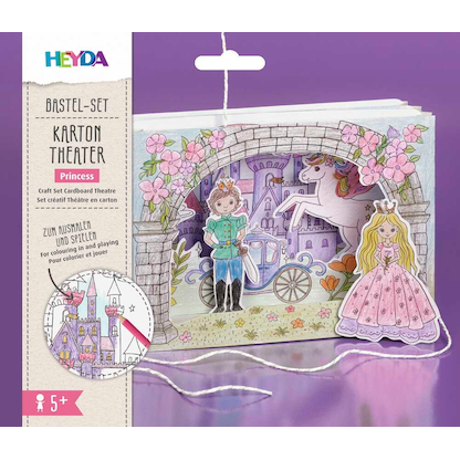 Artikelbild 2 für HEYDA Bastelset Karton-Theater Princess mehrfarbig, Artikelnummer 779427