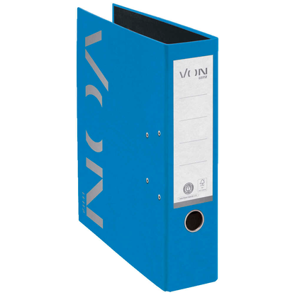 Artikelbild 2 für VON LEITZ Ordner blau Karton 8,0 cm DIN A4, 1 St., Artikelnummer 635898