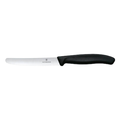 Artikelbild 3 für VICTORINOX Frühstücksmesser silber, schwarz glänzend, poliert, Klinge: 11,0 cm, 6 St., Artikelnummer 366505